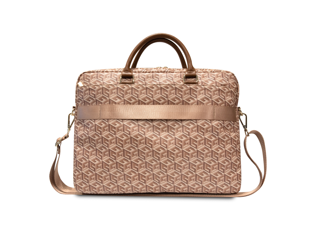 Sac d'ordinateur 16'' Guess - Modèle G Cube - Marron