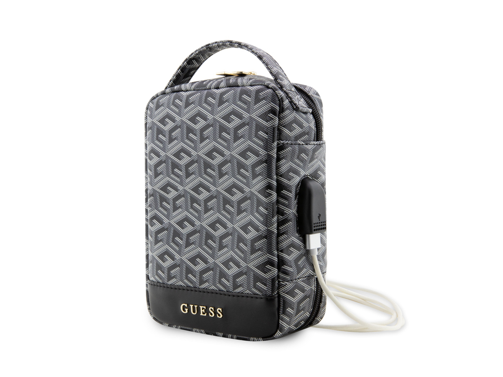 Sacoche de voyage USB Guess - Modèle G Cube - Noire