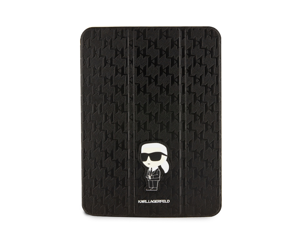 Etui Karl Lagerfeld Saffiano Folio Ikonik Karl NFT pour iPad Pro 11 pouces 2022