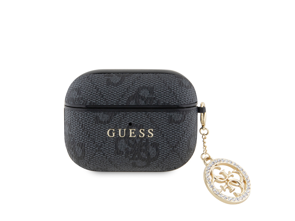 Protection Guess 4G Script avec Charm pour AirPods Pro - Noire