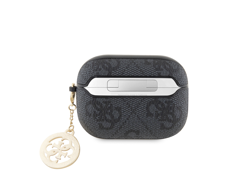 Protection Guess 4G Script avec Charm pour AirPods Pro - Noire