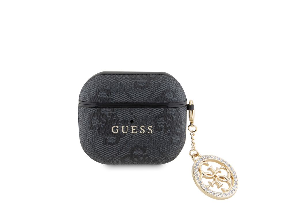 Protection Guess 4G Script avec Charm pour AirPods 3 - Noire