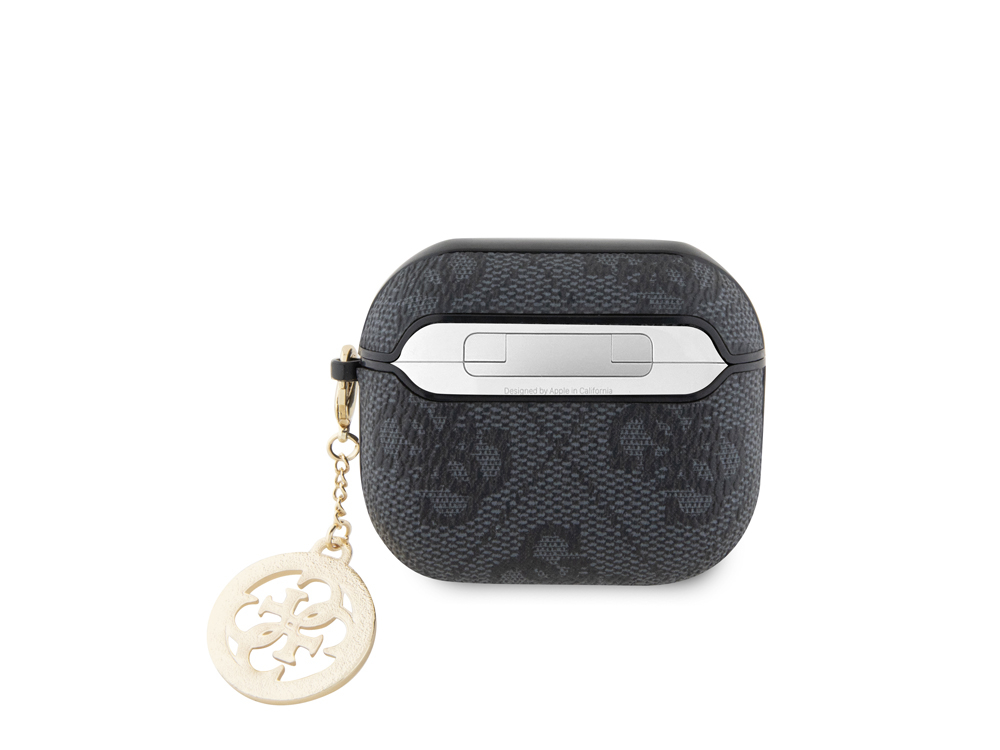 Protection Guess 4G Script avec Charm pour AirPods 3 - Noire