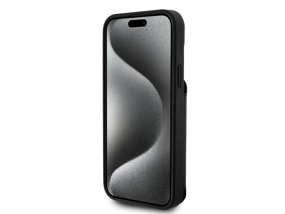 Coque Karl Lagerfeld Saffiano avec porte-cartes pour iPhone 15 Plus