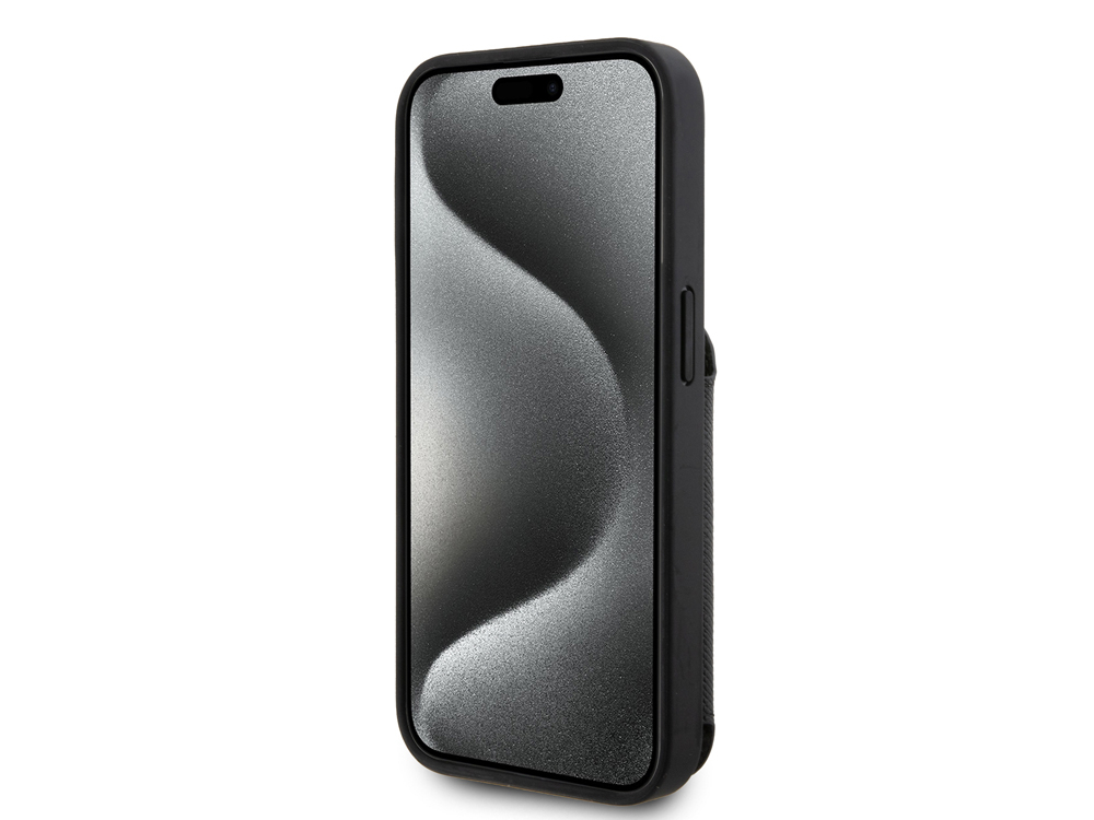 Coque Karl Lagerfeld Saffiano avec porte-cartes pour iPhone 15 Pro