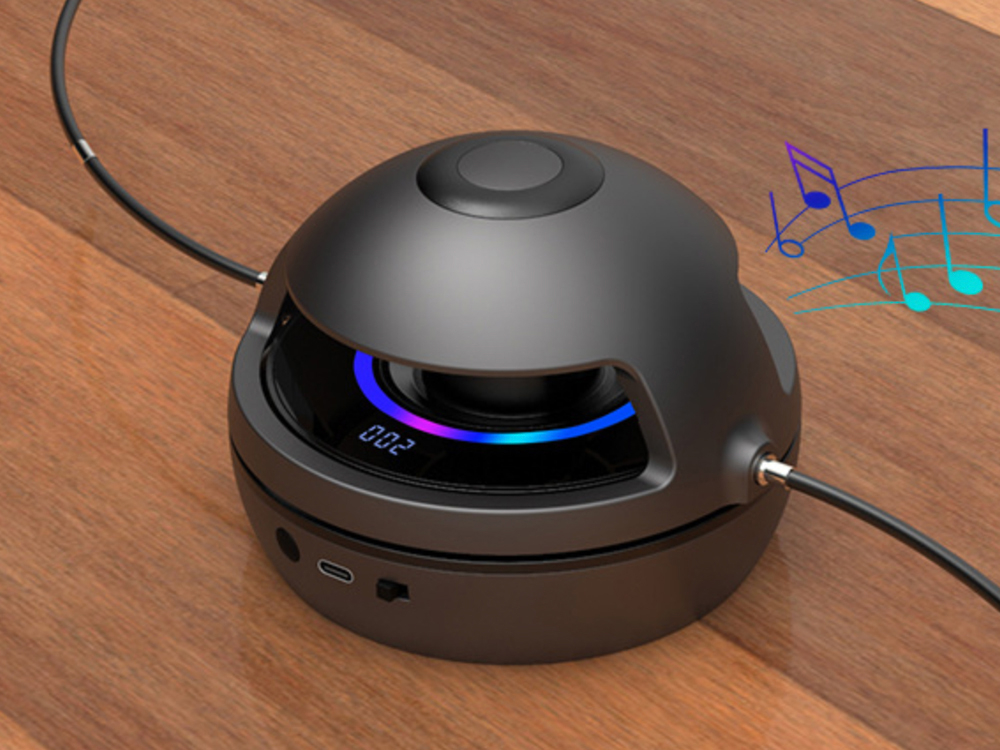 Corde à sauter horizontale avec système audio Bluetooth - Modèle DualJump - Noire