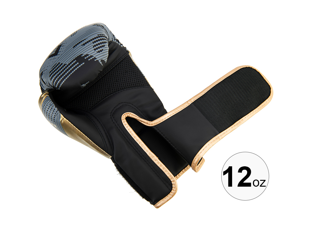 Set d'entrainement boxe DF SPORTS - Modèle Arena - Gris/Or - 12oz