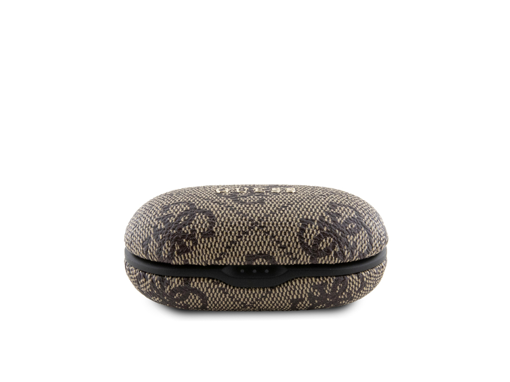 Ecouteurs Bluetooth 5.3 Guess 4G tactiles avec étui de chargement - Marron