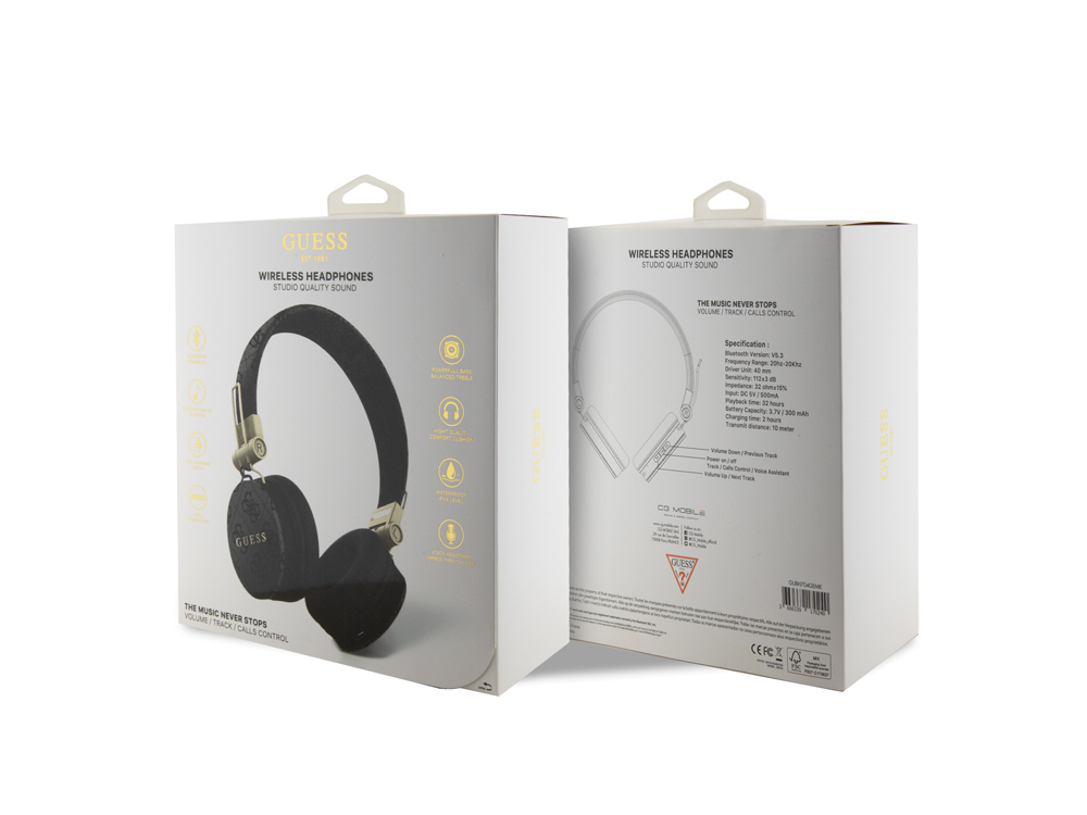 Casque Bluetooth 5.3 Guess 4G - Noir