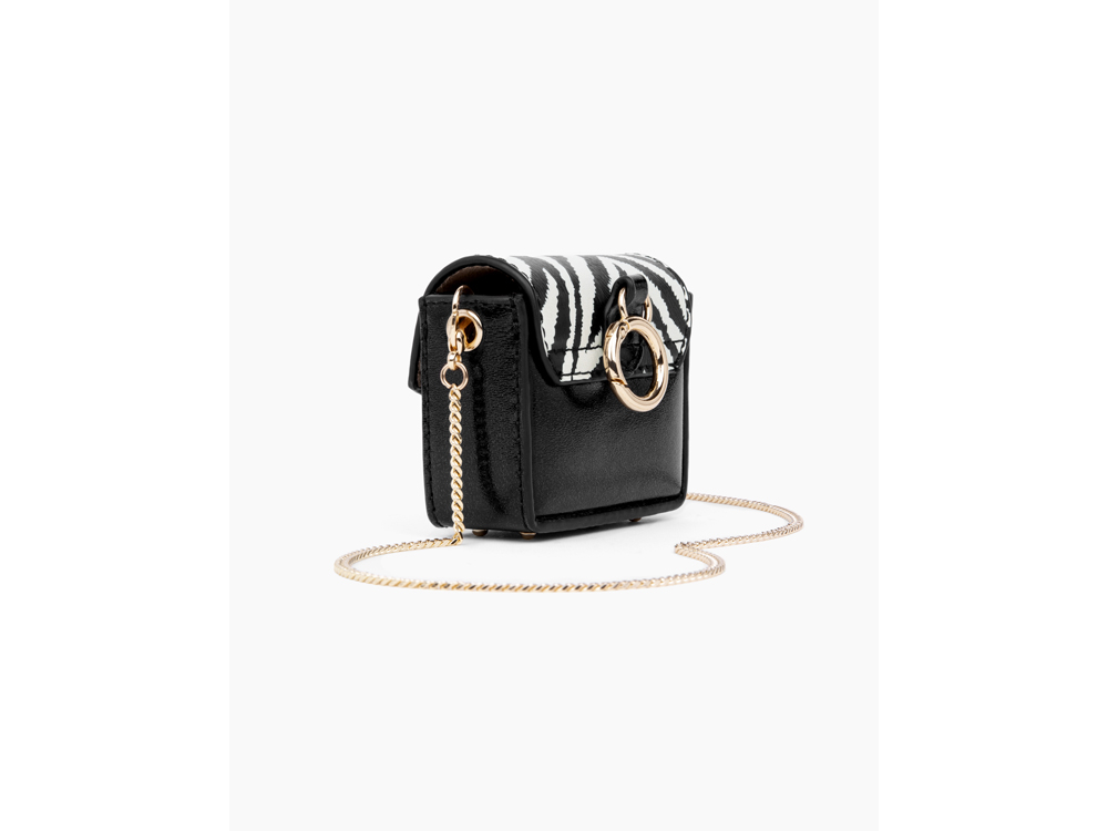 Mini sac IDEAL OF SWEDEN pour AirPods - Modèle Ava - Zebra Eclipse