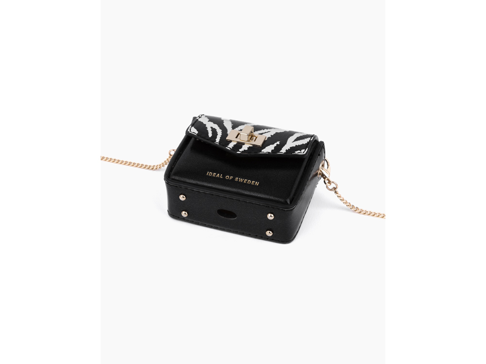 Mini sac IDEAL OF SWEDEN pour AirPods - Modèle Ava - Zebra Eclipse