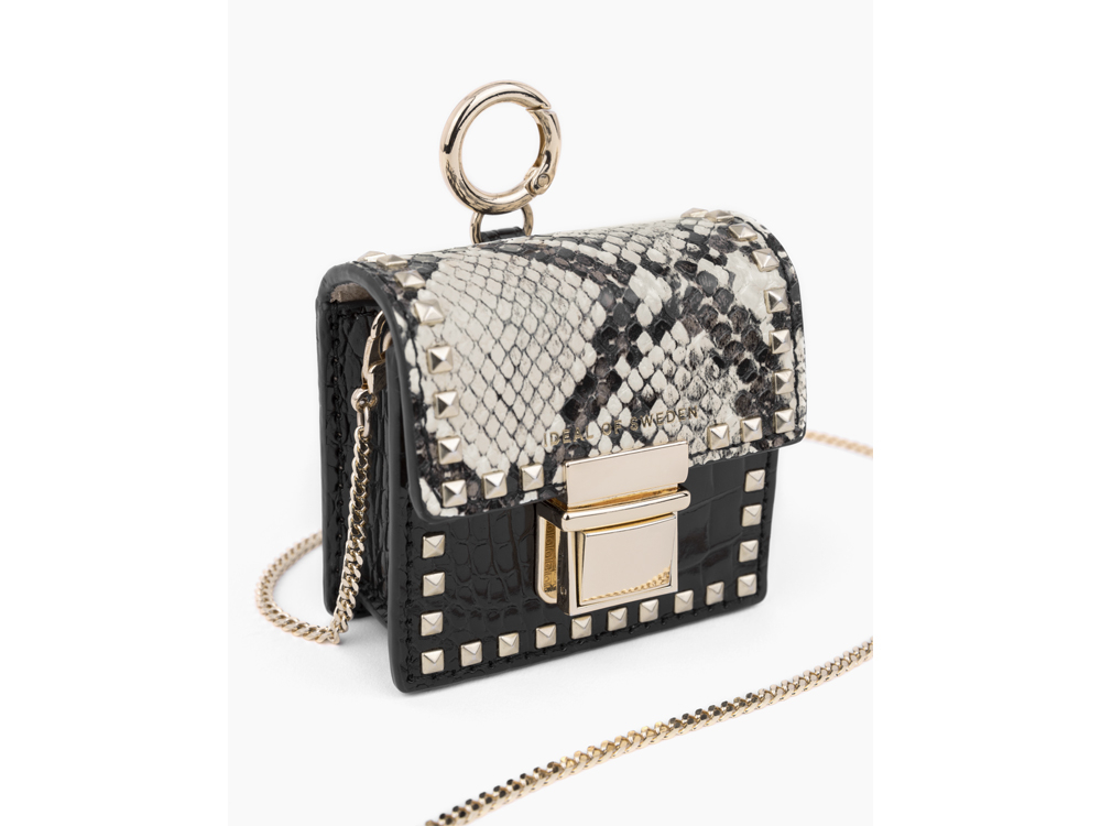 Mini sac IDEAL OF SWEDEN pour AirPods - Modèle Cleo - Sundance Snake