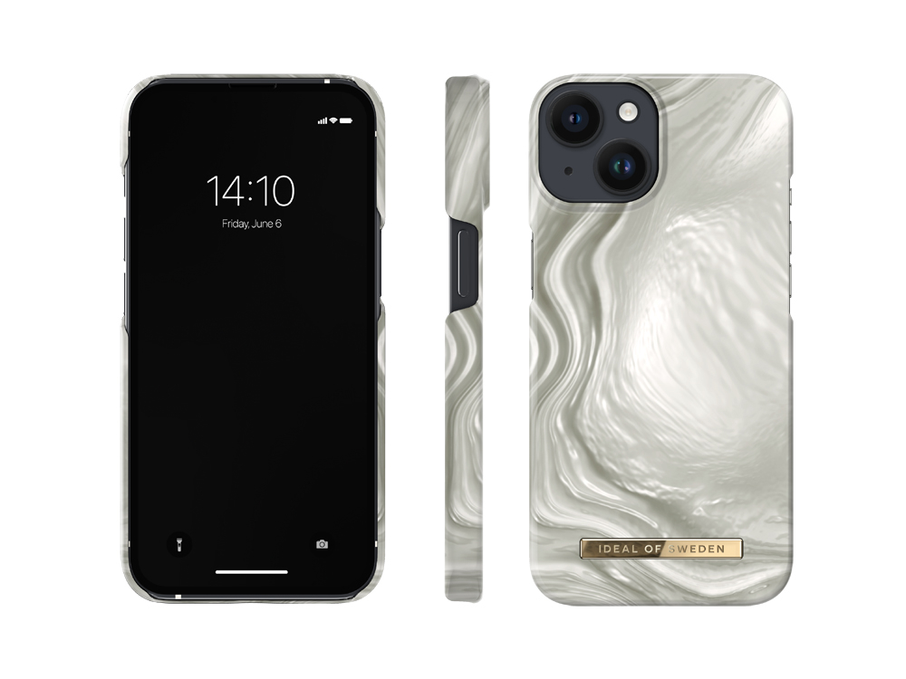 Coque IDEAL OF SWEDEN Magsafe pour iPhone 13 et 14 - Modèle Luminous Pearl