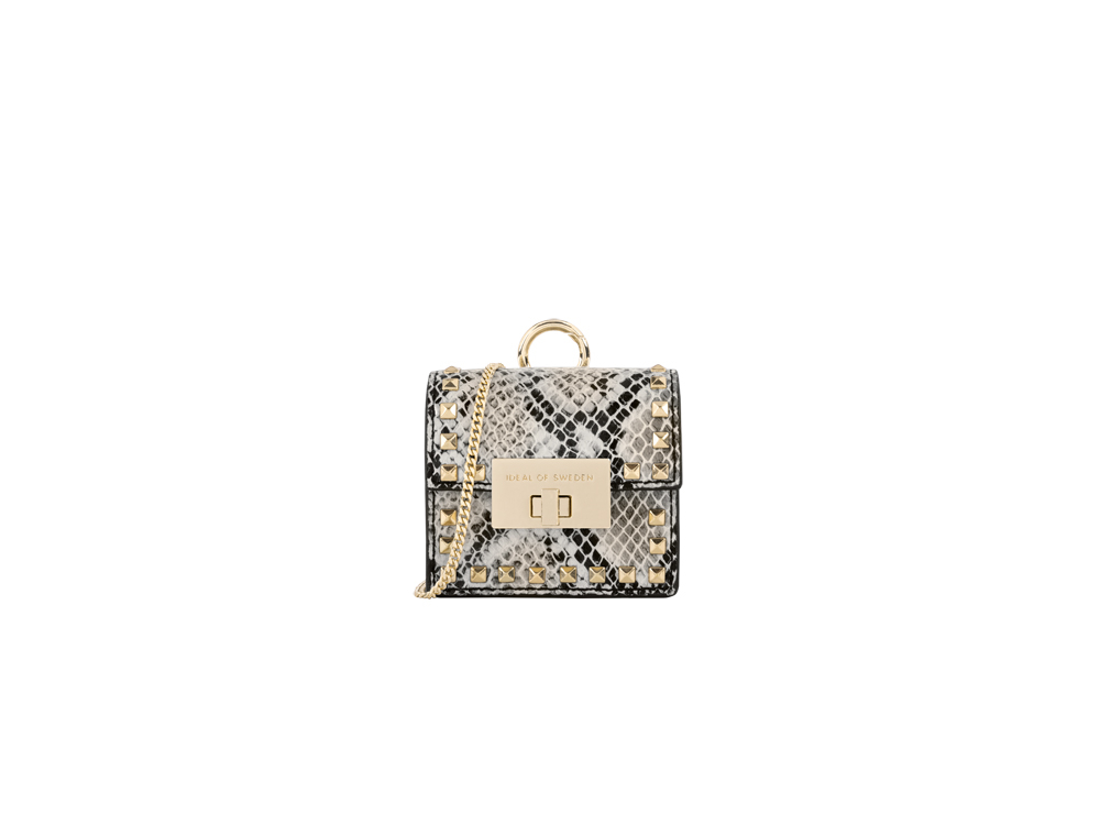 Mini sac IDEAL OF SWEDEN pour AirPods - Modèle Zoe - Beatstuds Shimmery Snake