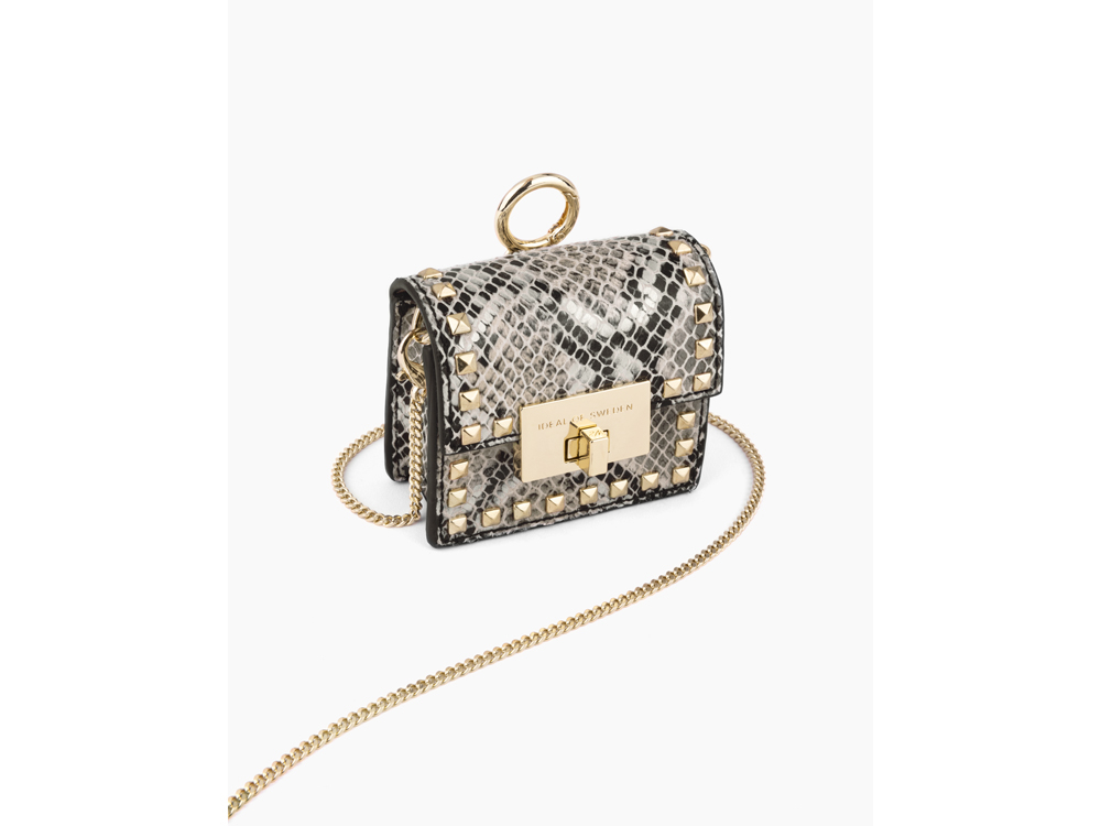 Mini sac IDEAL OF SWEDEN pour AirPods - Modèle Zoe - Beatstuds Shimmery Snake