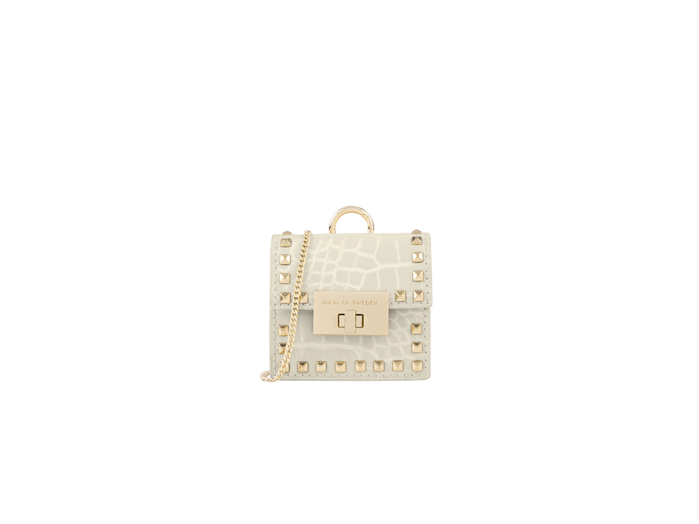 Mini sac IDEAL OF SWEDEN pour AirPods - Modèle Zoe - Beatstuds Cream Coco