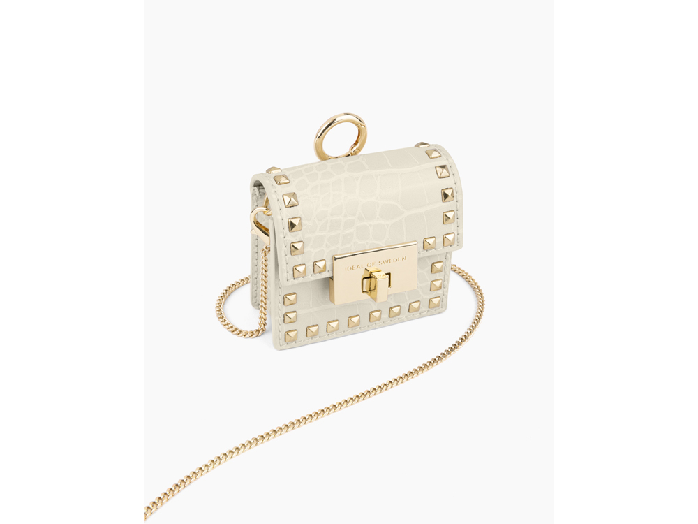 Mini sac IDEAL OF SWEDEN pour AirPods - Modèle Zoe - Beatstuds Cream Coco