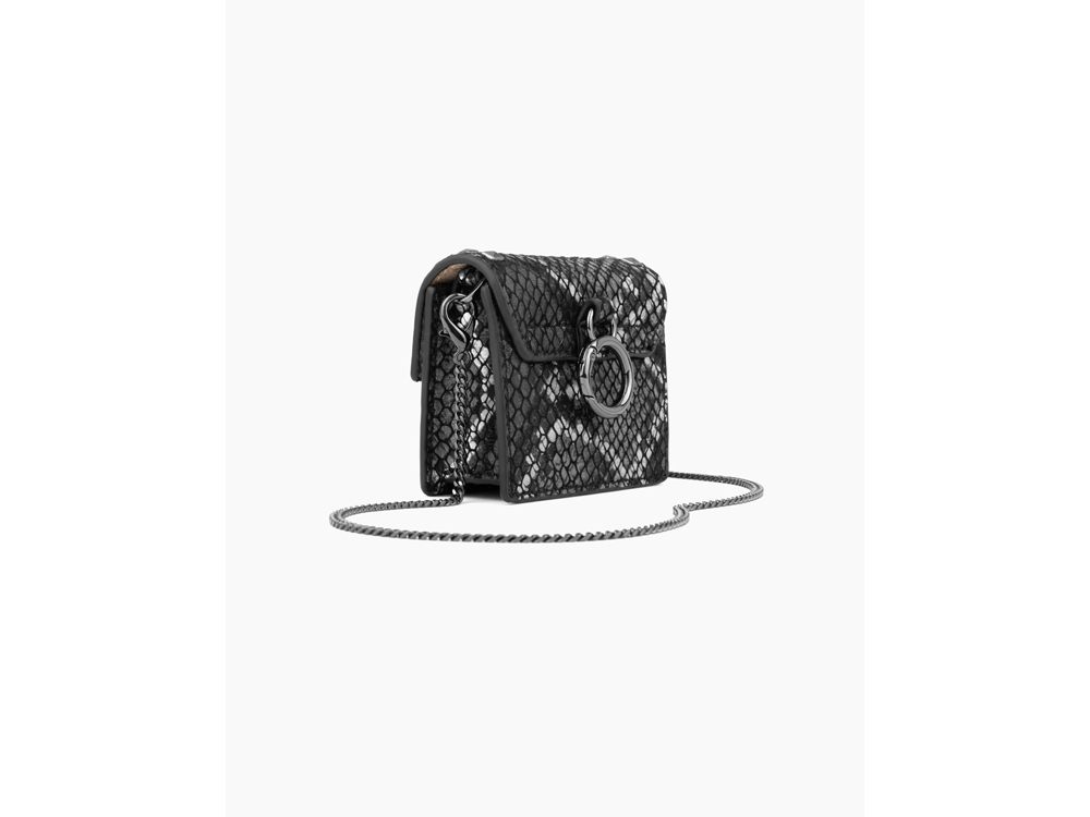 Mini sac IDEAL OF SWEDEN pour AirPods - Modèle Zoe - Beatstuds Silvery Snake