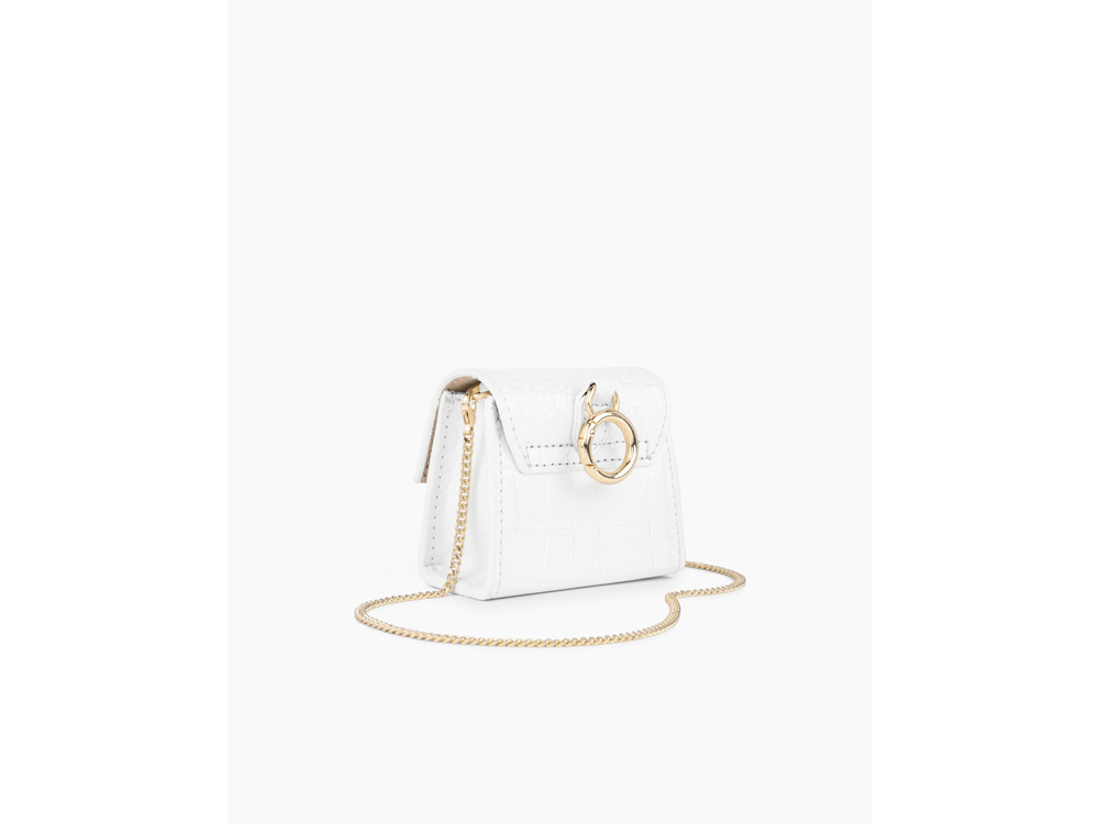 Mini sac IDEAL OF SWEDEN pour AirPods - Modèle Lilou - White Croco