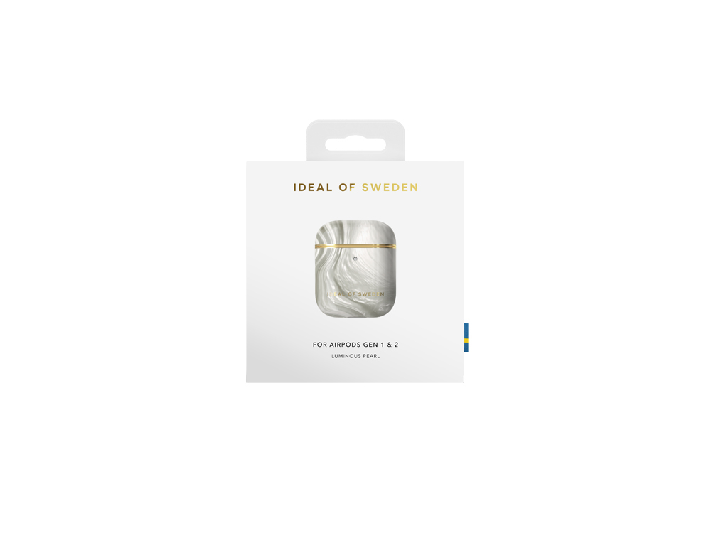 Coque IDEAL OF SWEDEN pour AirPods 1 et 2 - Modèle Luminous Pearl