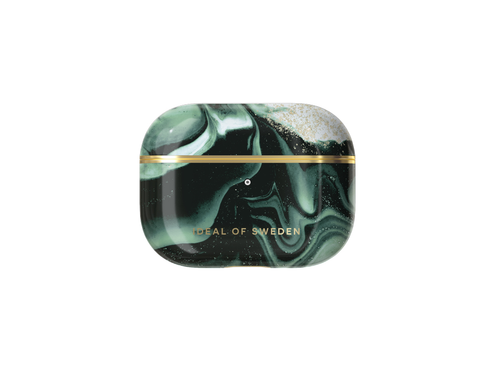 Coque IDEAL OF SWEDEN pour AirPods Pro 1 et 2 - Modèle Golden Olive Marble