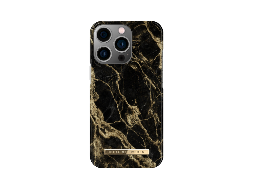 Coque IDEAL OF SWEDEN pour iPhone 13 Pro - Modèle Golden Smoke Marble