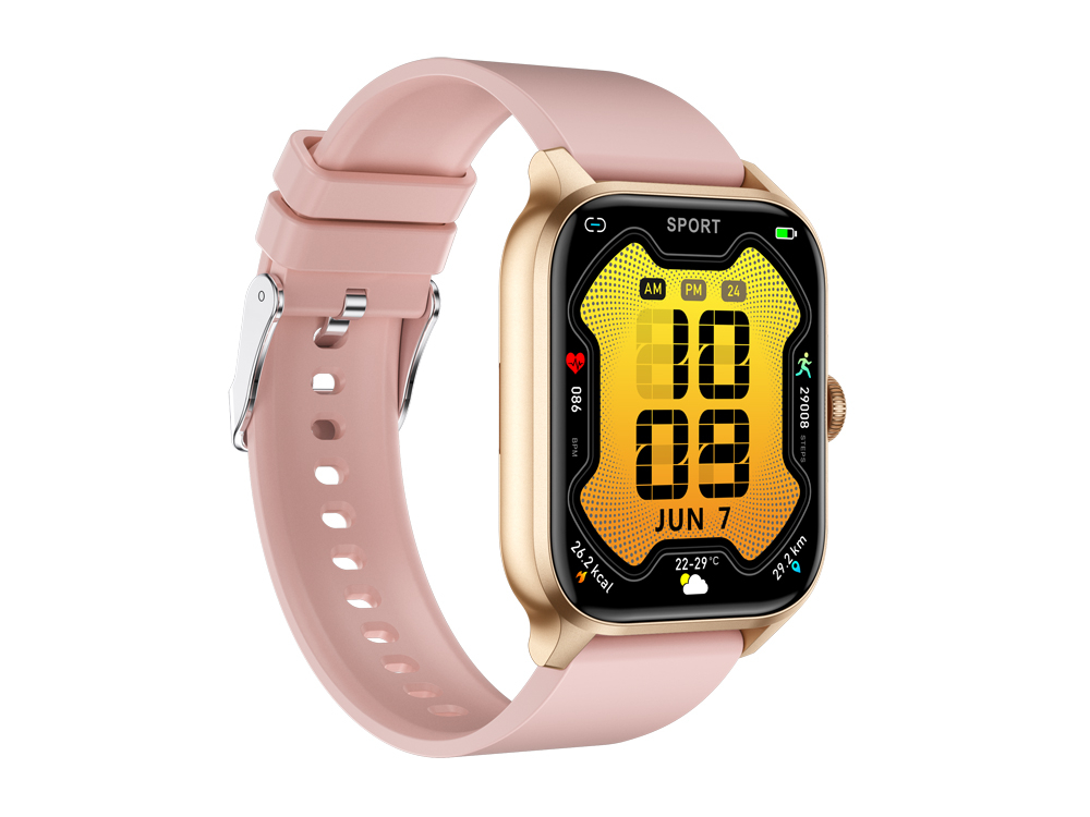 Montre connectée Eko - Modèle Lumos - Coloris Rose (Bracelet en TPU)