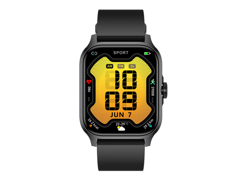 Montre connectée Eko - Modèle Lumos - Coloris Noir (Bracelet en TPU)
