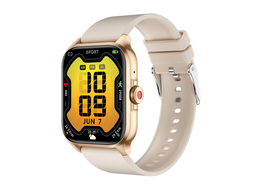 Montre connectée Eko - Modèle Lumos - Coloris Crème (Bracelet en TPU)