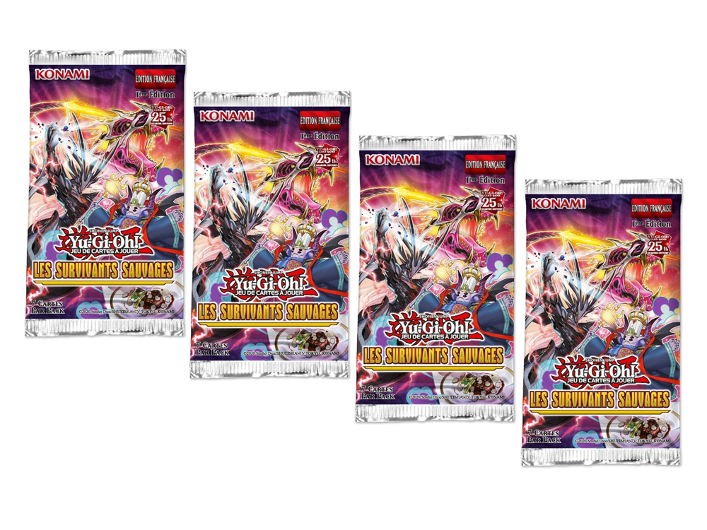 Yu-Gi-Oh! - 4 Boosters - Les Survivants Sauvages