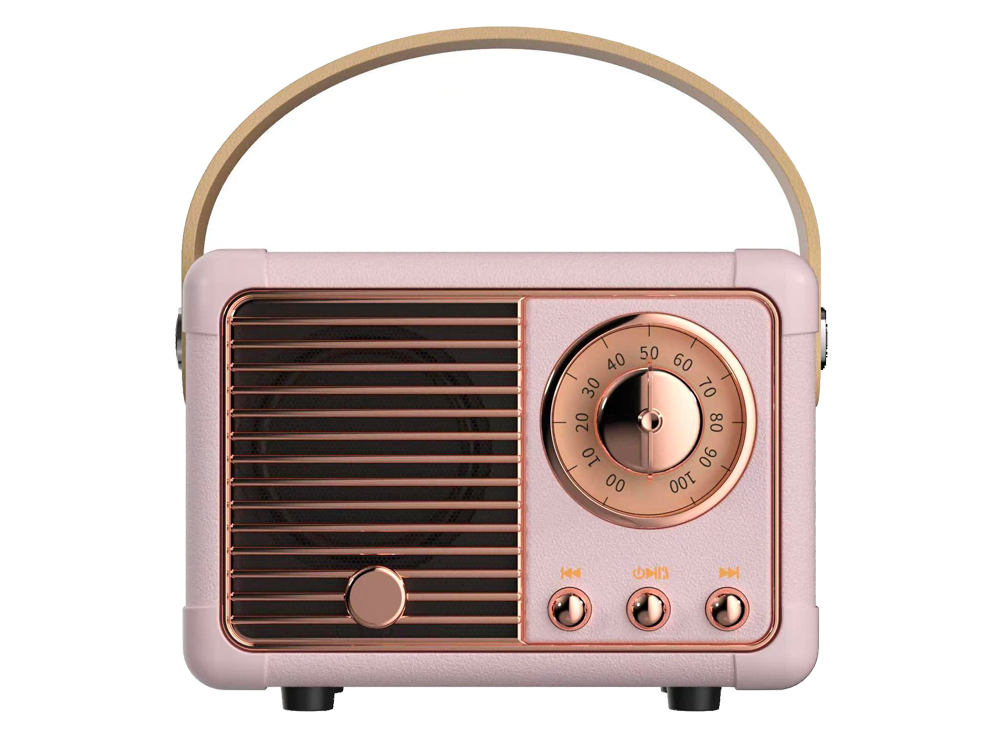 Enceinte Bolaris Bluetooth 5.0 3 W - Modèle Auteuil - Coloris Rose