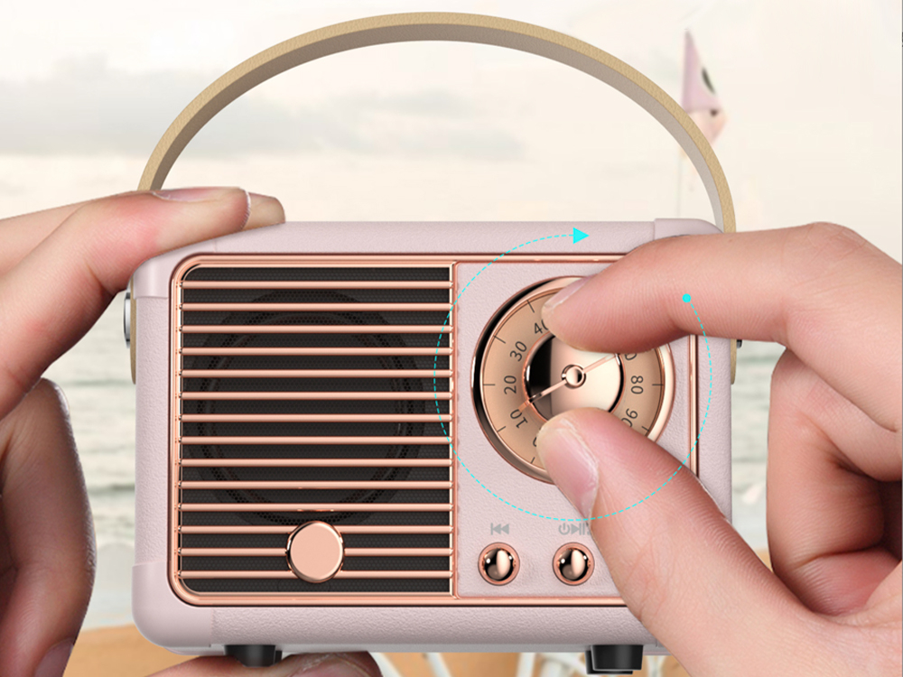 Enceinte Bolaris Bluetooth 5.0 3 W - Modèle Auteuil - Coloris Rose