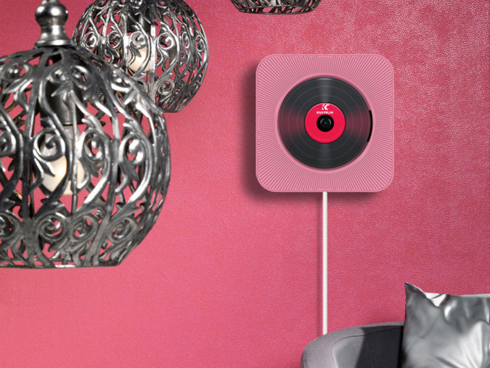 Lecteur CD mural avec fonction Bluetooth et télécommande Bolaris - Modèle Cancale - Coloris Blanc