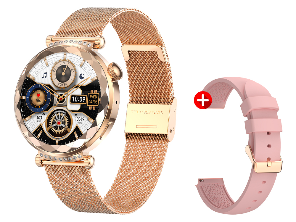 Montre connectée Eko - Modèle Crystal - Coloris Or rose
