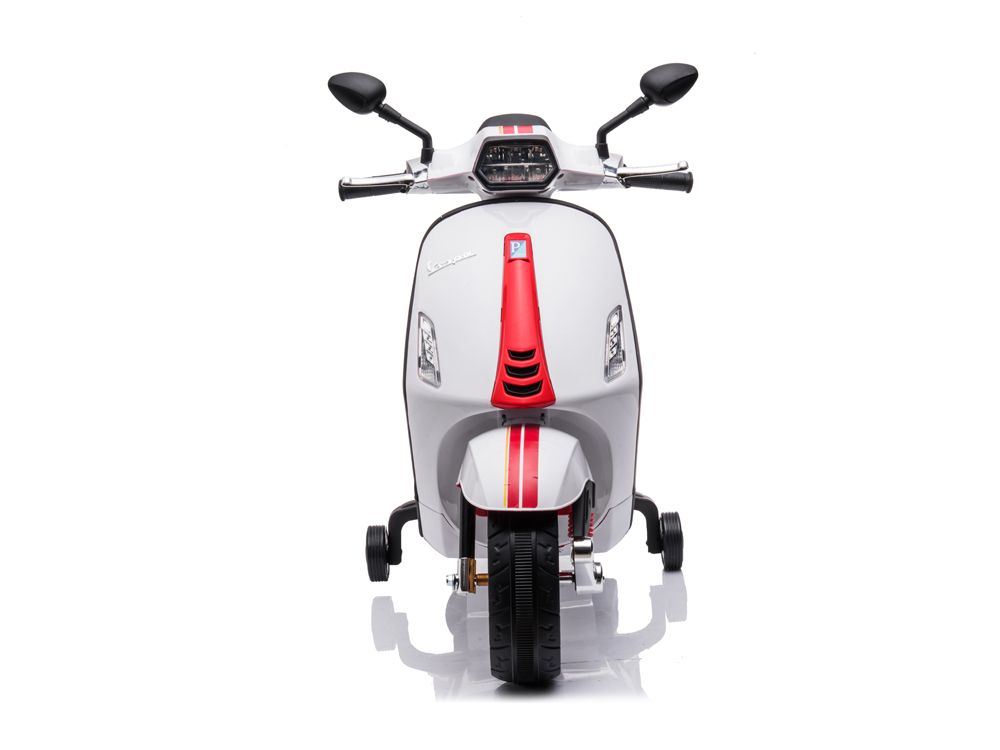 Vespa électrique 12V avec effets sonores et lumineux - Coloris Blanc
