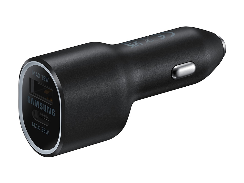 Chargeur voiture double Samsung rapide 40 W