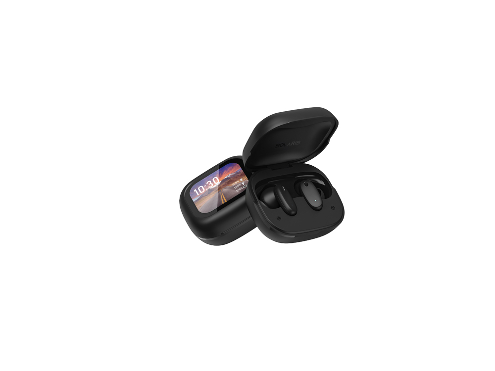 Écouteurs TWS Bolaris LCD Bluetooth 5.4 - Modèle Braga - Coloris Noir