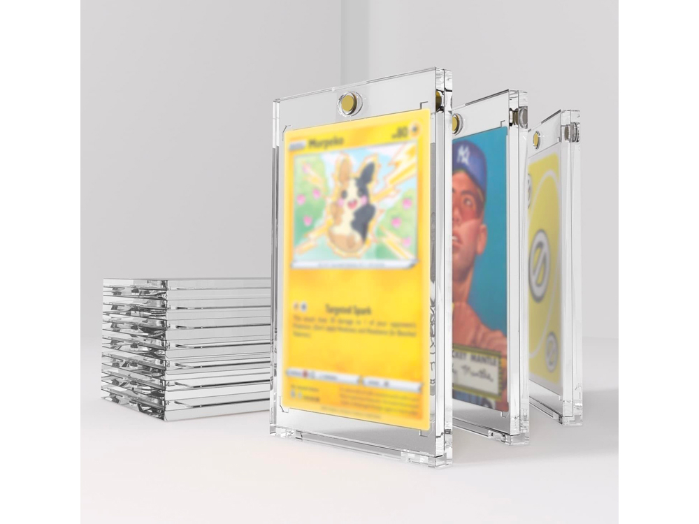 Lot de 10 étuis magnétiques de protection 35PT pour cartes de collection