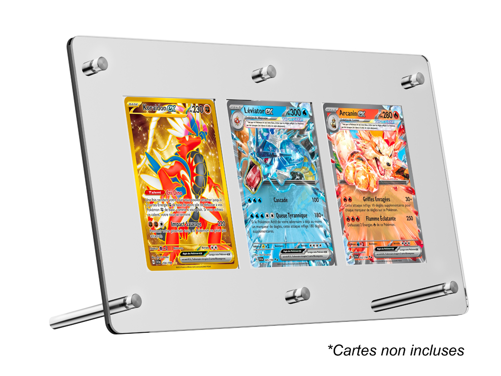 Présentoir 3 cartes en acrylique