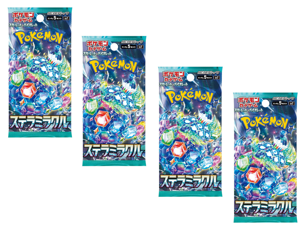 Pokémon - 4 Boosters Stellar Miracle - Version Japonaise