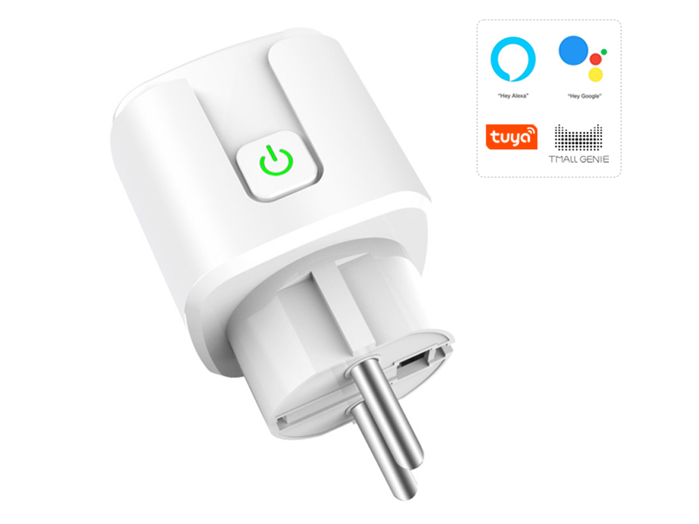 Prise connectée Bluetooth et Wifi - Compatible Tuya, Alexa, Google Assistant