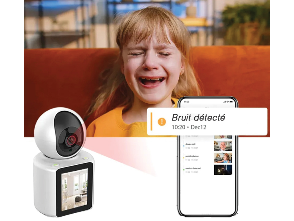 Caméra 360 Wifi HD 1080p - Modèle Xscreen