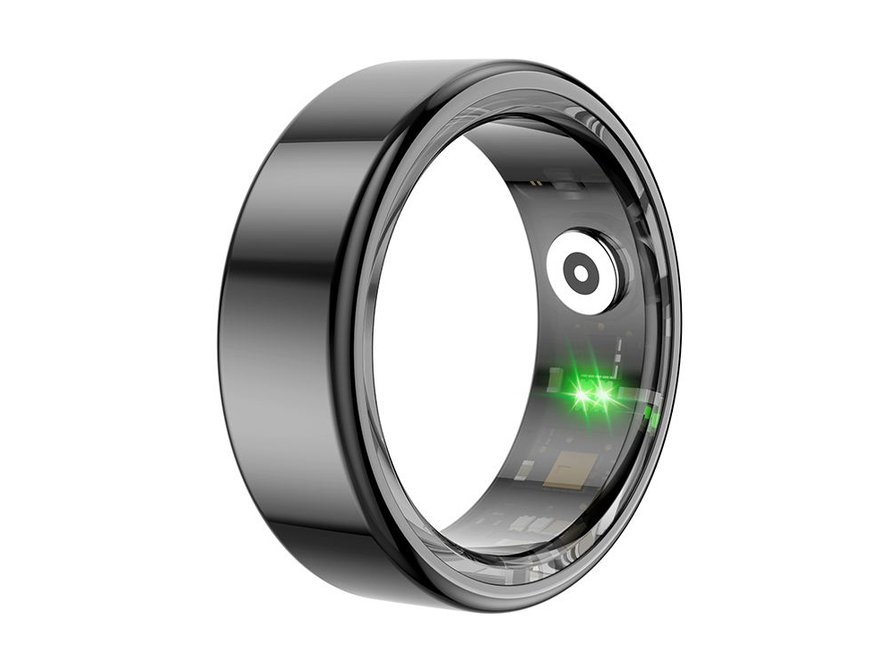 Bague connectée Mogie.avec étui - Modèle Titan - Coloris Noir - Taille 10