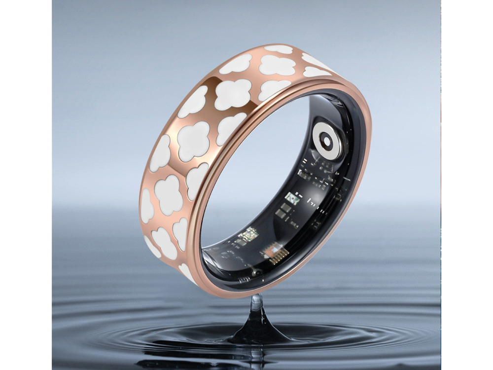 Bague connectée Mogie.avec étui - Modèle Ursa - Coloris Or Rose - Taille 12