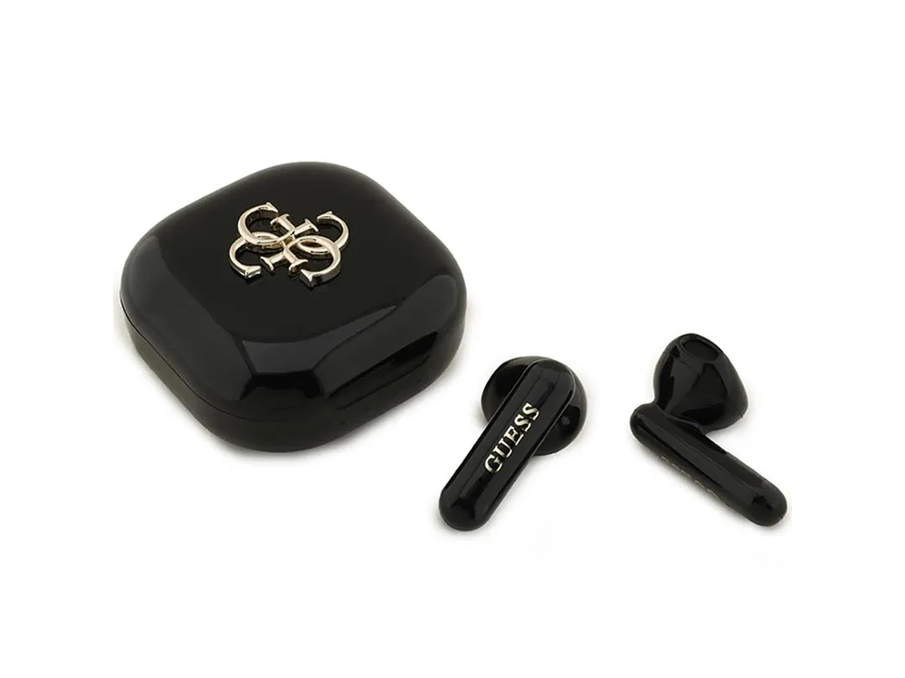 Écouteurs Bluetooth 5.4 ENC Guess 4G Metal - Noir