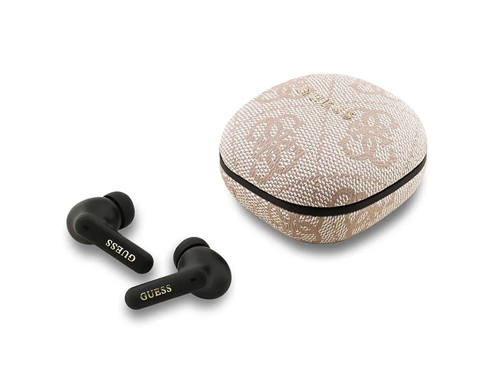 Écouteurs Bluetooth 5.4 ENC Guess 4G Script - Rose