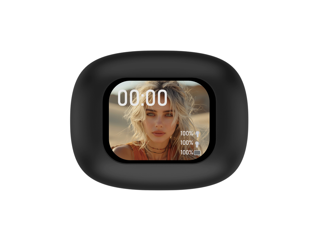 Écouteurs TWS Bolaris LCD Bluetooth 5.4 - Modèle Madrid - Coloris Noir