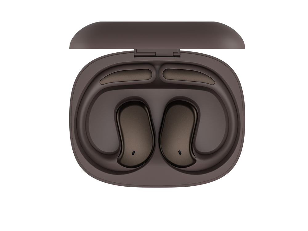 Écouteurs TWS Bolaris LCD Bluetooth 5.4 - Modèle Madrid - Coloris Café