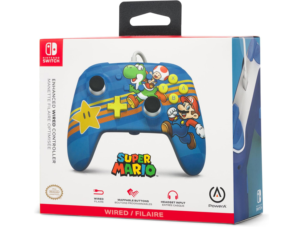 Manette filaire pour Nintendo Switch - Mushroom Kingdom Friends