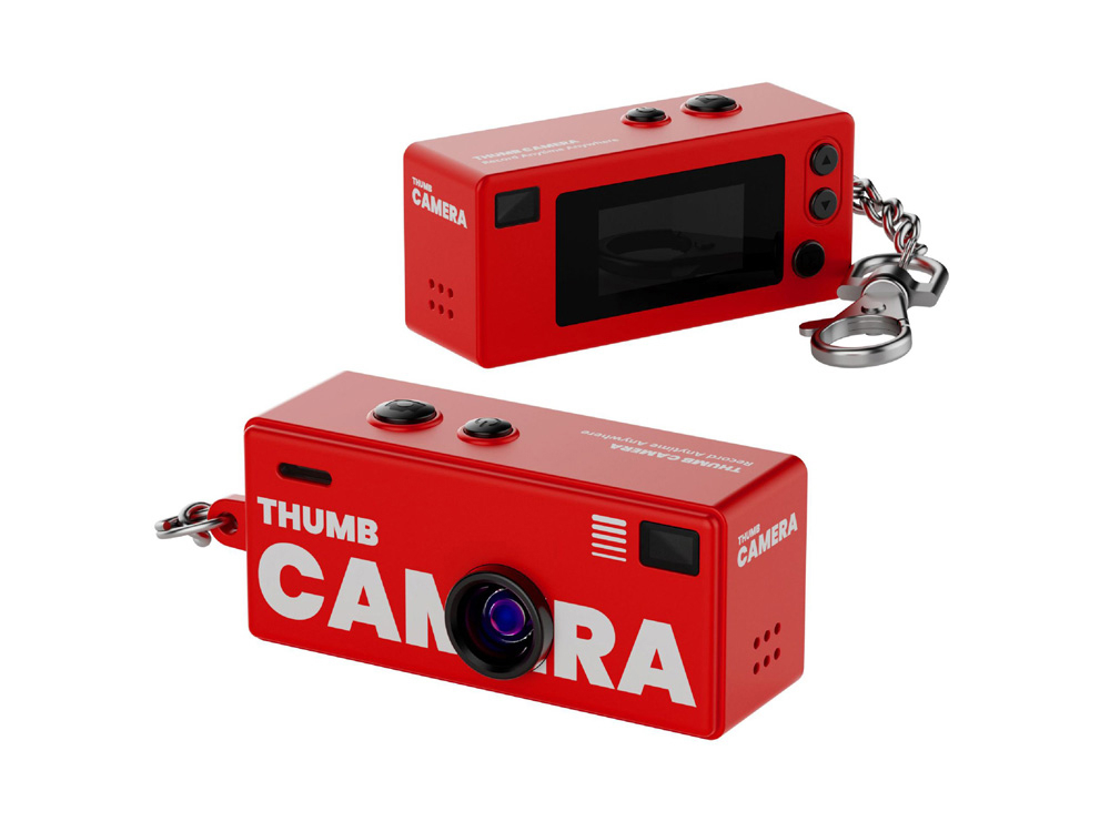 Mini caméra 1080p - Modèle Rétro 80 - Coloris Rouge